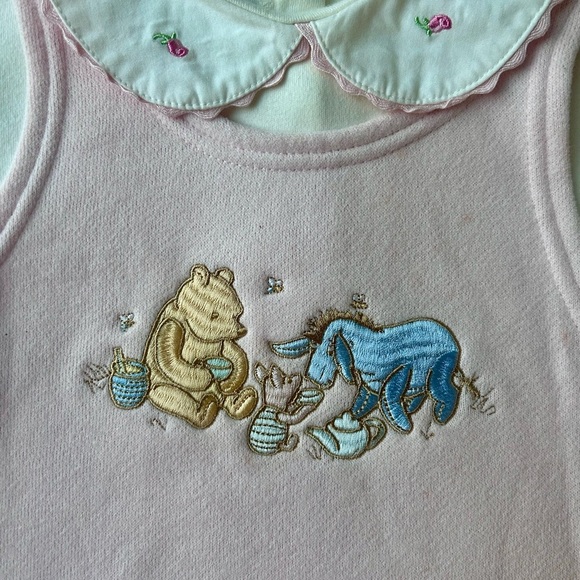 Vintage Classic Pooh girls 24month/2t dress set outfit y2k - Picture 2 of 9